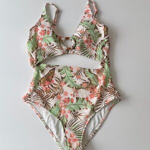 Rip Curl Tropical One Piece - Green and Pink